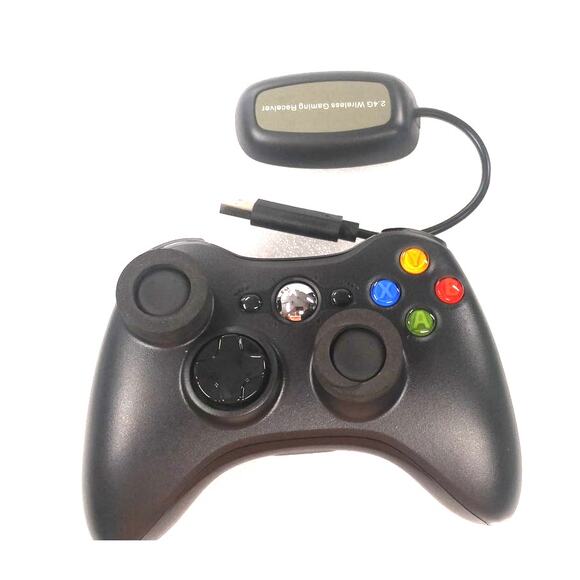 Multi-Platform Wireless Gamepad Controller. Black 2.4GHZ USB for PS4 XBOX PC - Picture 1 of 9